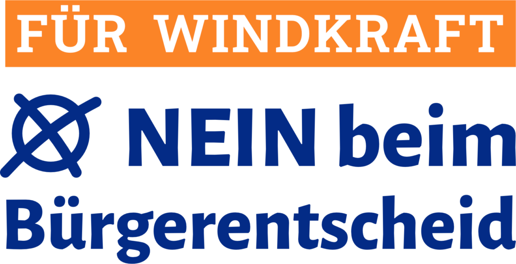 Windkraft Herrenberg - Slogan Nein beim Bürgerentscheid